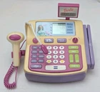 Vintage Barbie Talking Cash Register w/ Mic Lights Sounds Tested Missing Cards