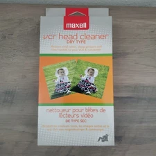 Maxell VCR Cleaner VHS Dry Type Video Head Cleaner Model#: VP-100 