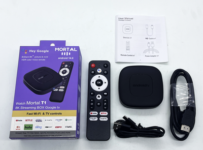 Smart TV Box Streaming Media Player Global Edition Mortal T1
