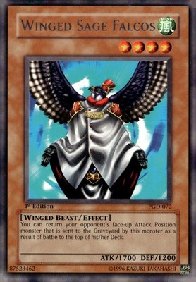 Yu-Gi-Oh! Winged Sage Falcos 1st Ed. PGD-072 Rare NM/LP x1