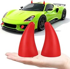 Car Auto Truck Elasticity 3D Devil Horns Sticker Bumper Decor Anti Collision RE