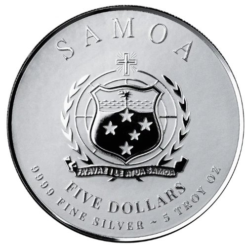 Moneda de plata WASHINGTON 2026-5 OZ .9999 plata fina prueba como serie Commander Foto 2 de 3