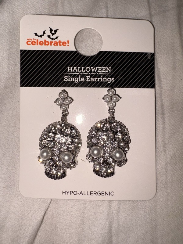 Skeleton Celebrate Halloween Hypo-Allergenic Earrings