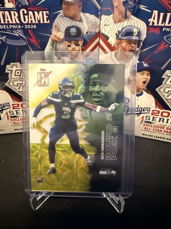 Topps 2025 Signature Class Nick Emmanwori Rookie Yellow Kaleidoscope Rare Hit 🔥