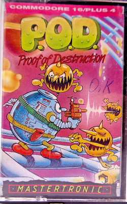 COMMODORE 16/+4 -- P.O.D. PROOF OF DESTRUCTION ( MASTERTRONIC )