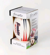 Franklin Sports 5000 Official Rugby Ball DC2442, Size 5, 554g/10oz 🆕