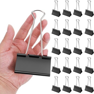 20 Pack 3 Inch Jumbo Binder Clips Heavy Duty Extra Large Paper Clamps Office