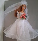 USED VTG 1990 Wedding Day Midge Beautiful Bride Doll Mattel #9606.