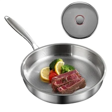 Frying Pan Non Stick Kitchen Skillet Cooking Pan Titanium Alloy Pot With Lid 