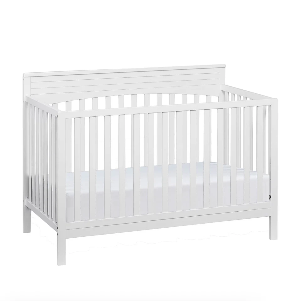 Cunas Para Bebes Convertible Cama Para Niños Marco Blanco Madera Cuna NUEVO Foto 2 de 4