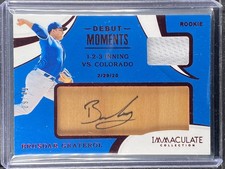 Graterol, Brusday - 2020 Immaculate - Swatch/Autograph - 9/49