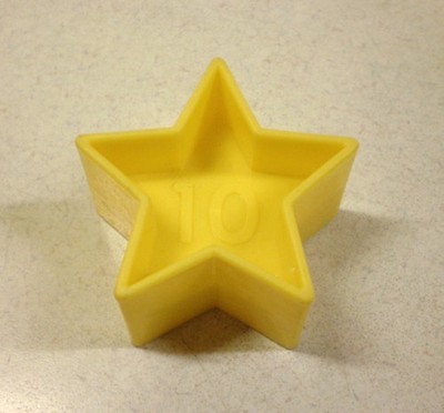 Tupperware TupperToys Shape-O-Ball Replacement Yellow Star ''10'' Only