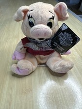 Vintage Harley-Davidson Bean Bag Racer Hog Pig Plush 1997 NWT Rare Biker