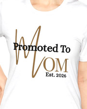 Camiseta Promovida a Mamá 2026 Nueva Camisa Mamá Día de la Madre Embarazo Baby Shower Regalo