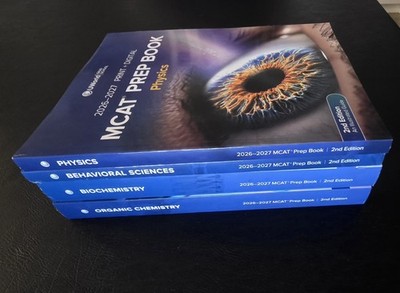 UWorld MCAT Prep Book Set 2026-2027 Physics Biochem Organic Behavioral 2nd Ed