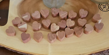 Cedar Vermillion Cedar Wood Mini Hearts Set of 25 Crafts Supply Made in USA NWOT