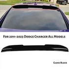 For 2011-2023 Dodge Charger Glossy Black ABS Rear Window Roof Visor Spoiler Wing