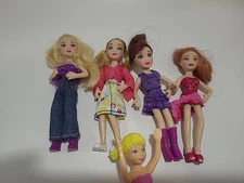2008 Polly Pocket Pop N Swap Dolls 5 Dolls