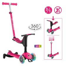 B-WARE: 456-610 GLOBBER GO-UP SPORTY LIGHTS 360 fuchsia pink, mit Leuchtrollen