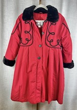 Vintage Christmas Coat w Embroidered Detail