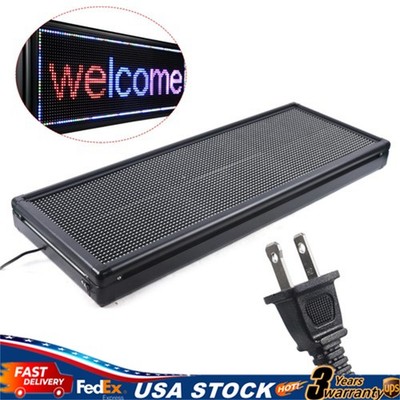 40'' x 15'' LED Digital DIY Programmable Scrolling Message Sign Advertising Board