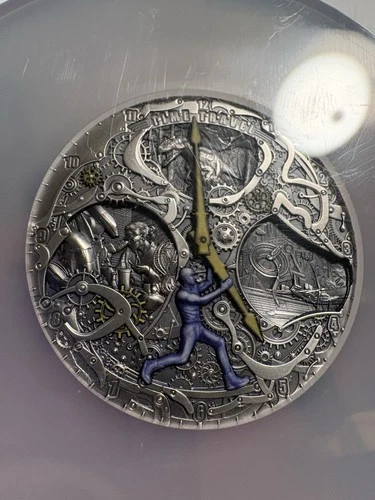 2022 Niue Code of The Future 2 oz Silver Antiqued Coin NGC MS70, Amazing Coin