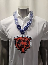 New NFL Chicago Bears Fan Chain Necklace Foam FREE Shipping!!