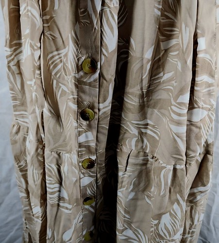 Cassee's New York Floral Maxi Dress Womens 2X Khaki/Ivory - Picture 15 of 18
