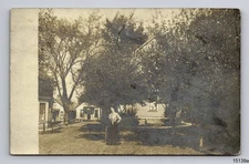 1909 RPPC Woman Norwegian of Home Posted from Moline IL Real Photo Postcard