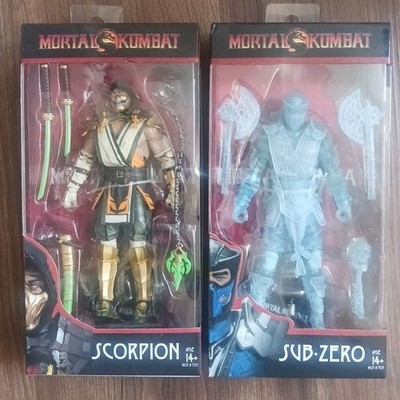 LOT FIGURE MCFARLANE TOYS MORTAL KOMBAT SUB ZERO SCORPION EXCLUSIVE OF NEW 