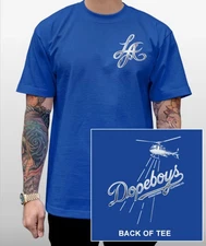 streetwise Chrome Dboy Graphic T-Shirt Black & Royal M-5XL