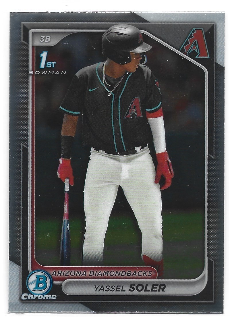 Yassel Soler 2024 Bowman Chrome 1st Bowman Chrome - Diamondbacks