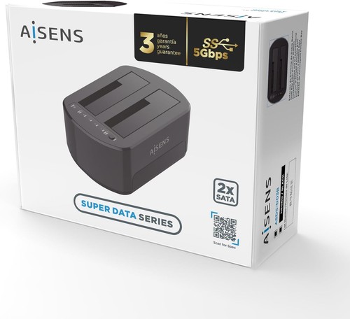AISENS - ASDS-D03B - Dual Bay Docking Station Asds-D03B SATA 2.5/3.5 A USB 3.0/3 - 第 4/6 張圖片