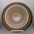 3 Noritake Stoneware 8.25” Salad Plates Madera Ivory 8474 Tan Brown Rims — photo 3
