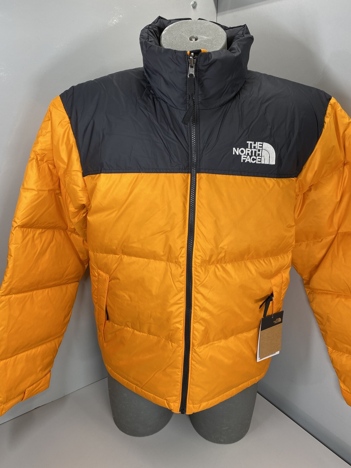 The North Face Mens Coat Cone Orange Size XL 1996 Retro Nuptse Puffer Jacket