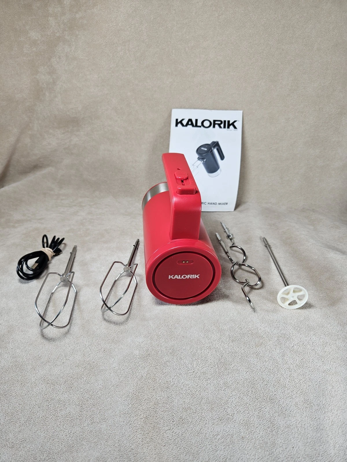 Kalorik 5 Speed CORDLESS Rechargeable Hand Mixer- Complete
Opens in a new window or tab