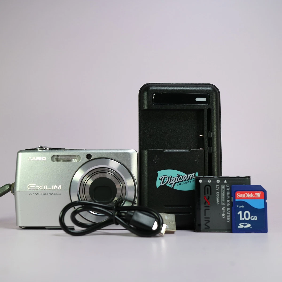Casio Digital Camera Exilim EX-Z700 7.2MP Silver Tested Full