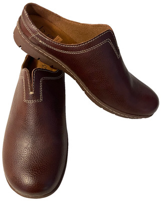 B.O.C Børn SIENA CLOGS Brown/Slip-on/Top-stitch/Cushioned insoles -Sz 7.5 - New!