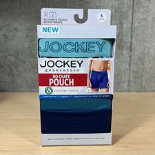 Jockey Generation No Chafe Pouch Boxer Briefs, 3-Pack, Size S, Blue/Teal Mix