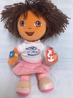 Ty Beanie Baby Dora The Explorer Tennis 8'' New MWMT's