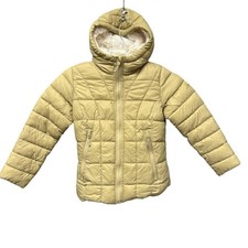 ADIDAS Puffer Jacket Kids 6X Insulated Padded Coat Full Zip Top Hoodie