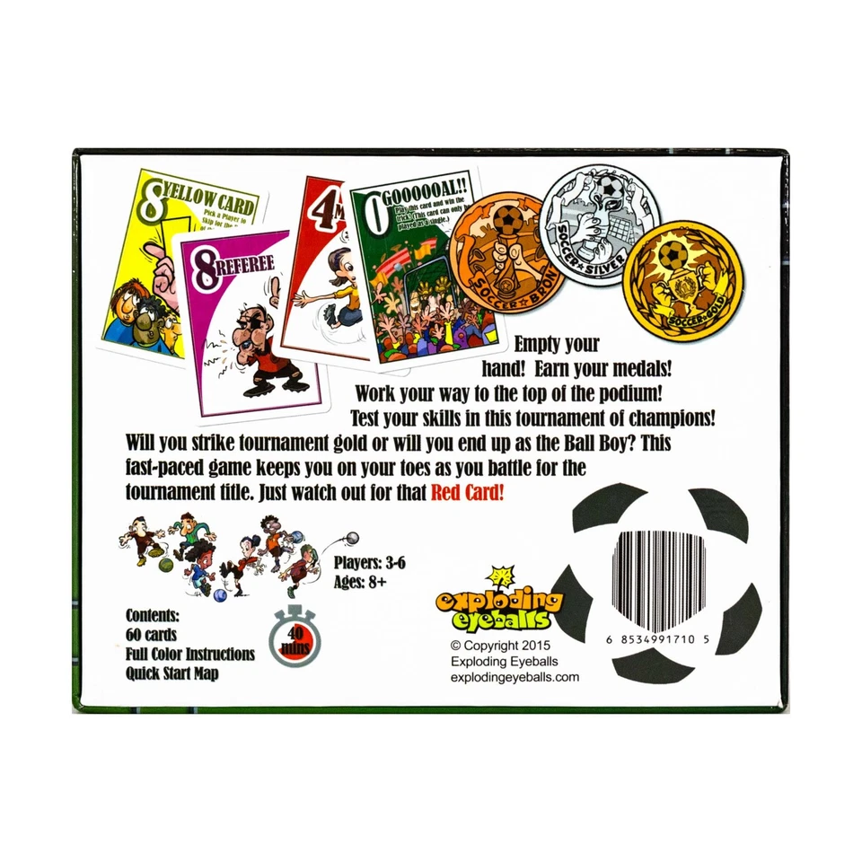 Exploding Eyeballs Card Games Dream Team Soccer Box VG+/NM - Image 2 of 2