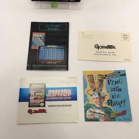 Jeopardy 25th Anniversary (Nintendo NES, 1990) CIB Rare Poster
