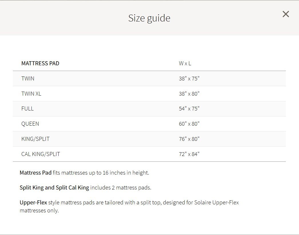 Saatva Signature Mattress Pad NO IMPORT FEES