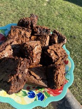 Delicious Homemade Fudge brownies from Scratch. Made fresh