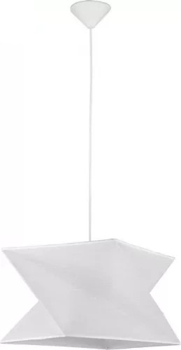 ORIGAMI WHITE HANGING SOCKET 1X E27/ 15W IP20 METAL/ FABRIC 1591