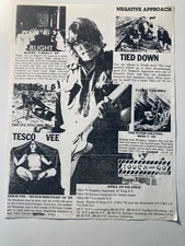 Vintage Touch and Go records flyer catalog early 80's punk necros meatmen