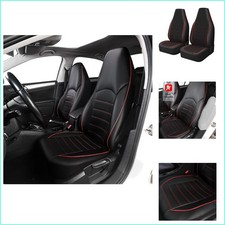 Classic Universal Pu Leather Car Front Seat Covers High Back Bucket Seat