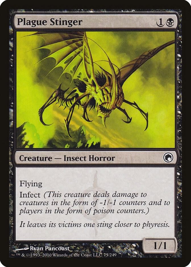Plague Stinger 75 Common Scars of Mirrodin Magic: The Gathering Near Mint