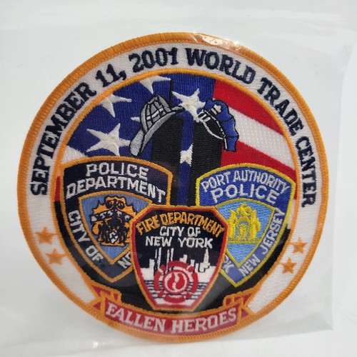 Fallen Heroes 12 Inch Patch September 11, 2001 World Trade Center, NEW - Foto 3 di 3